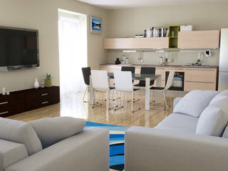 Render interni arredamento per agenzia immobiliare di Torino, Stefano Mimmocchi Rendering Stefano Mimmocchi Rendering