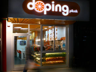 Doping - Ankara Tasarım ve Mesleki Kontollük / Doping Fast Food Ankara Design , EG Tasarım Danışmanlık AŞ EG Tasarım Danışmanlık AŞ Комерційні приміщення