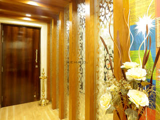 Interior Design of Mr.Abhay Milkhe's Residence , Neha Dharkar Neha Dharkar Classic style living room Wood Wood effect