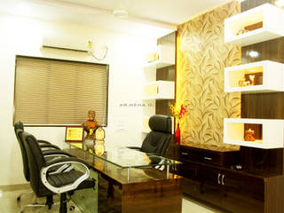 Interior Design of ShivSena Janasamparka Office, Neha Dharkar Neha Dharkar Commercial spaces Wood Beige
