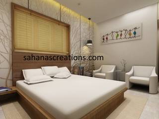 Interior Designers For Flats, Sahana's Creations Architects and Interior Designers Sahana's Creations Architects and Interior Designers Modern style bedroom Wood Wood effect