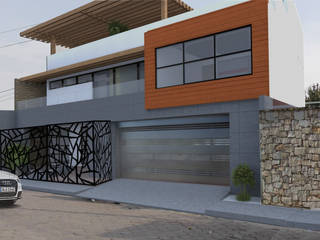 Residencia San Lorenzo, San Lorenzo Axocomanitla, Tlaxcala, JAMBA ARQUITECTOS JAMBA ARQUITECTOS 一戸建て住宅 鉄筋コンクリート