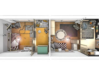 2 Kinderzimmer mit zweiter Ebene, Der Schlüssel zum Glück - Interior Design Der Schlüssel zum Glück - Interior Design Nursery/kid’s room