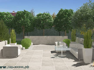 Сад в современном стиле , Сад Жизни Сад Жизни Modern style gardens