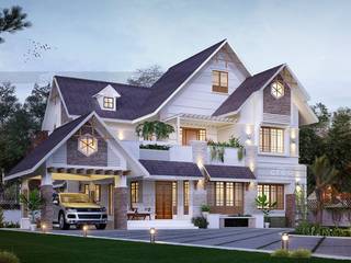 Architectural designs in Cochin, Creo Homes Pvt Ltd Creo Homes Pvt Ltd Asian style houses