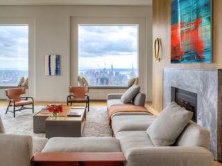 432 Park Avenue, New York, DelightFULL DelightFULL Modern living room کاپر / کانسی / پیتل