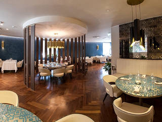 Yerevan - Restaurant Gold, DelightFULL DelightFULL Modern wine cellar Copper/Bronze/Brass Amber/Gold