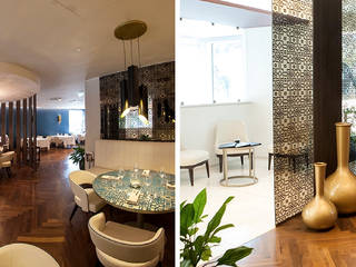 Yerevan - Restaurant Gold, DelightFULL DelightFULL Modern dining room Copper/Bronze/Brass Amber/Gold