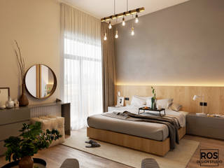 Дизайн спальни, design studio ROS design studio ROS Scandinavian style bedroom