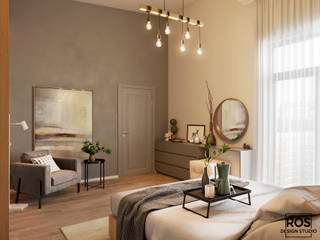 Дизайн спальни, design studio ROS design studio ROS Scandinavian style bedroom
