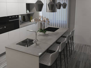 Moradia na Maia, RIART | Design & Interiors RIART | Design & Interiors Cocinas integrales