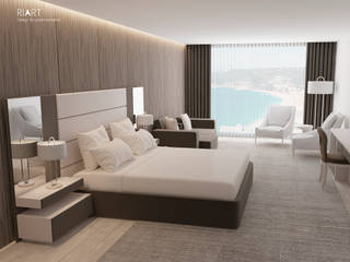 Quarto de Hotel, RIART | Design & Interiors RIART | Design & Interiors Espacios comerciales