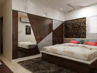 Miyapur Hyderabad PU and Vineer work, Zen Design Studio Zen Design Studio Dormitorios de estilo clásico