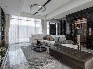 閎騰建設-心觀止/新御景, SING萬寶隆空間設計 SING萬寶隆空間設計 Modern Living Room