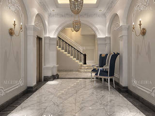 Classic Style Villa Hall Interior, Algedra Interior Design Algedra Interior Design クラシカルスタイルの 玄関&廊下&階段