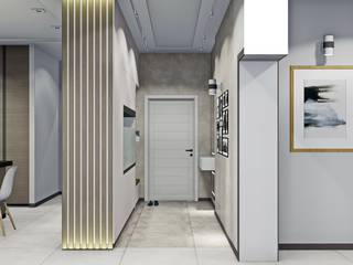 Разработка дизайна квартиры 130 м2 , DisNK DisNK Salas de estilo minimalista