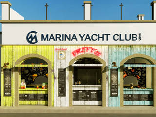 Marina Cafe, ANTE MİMARLIK ANTE MİMARLIK Powierzchnie handlowe