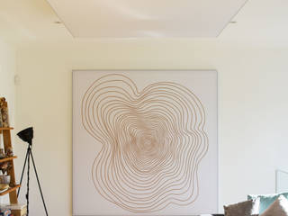 Wandbilder Wohnzimmer: einfache Lärmdämmung für Privatkunden, freiraum Akustik freiraum Akustik Modern Living Room