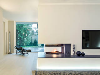 Caminetti ad accumulo di calore, Prometeo Stufe Prometeo Stufe Modern living room