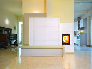 Stufe a legna ad accumulo di calore, Prometeo Stufe Prometeo Stufe Modern living room