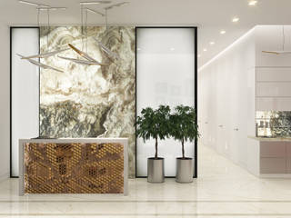 Beauty Point Project - Astana, DelightFULL DelightFULL Office spaces & stores Copper/Bronze/Brass White