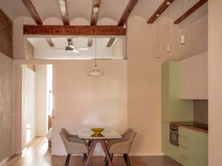 iván, osb arquitectos osb arquitectos Mediterranean style dining room Green