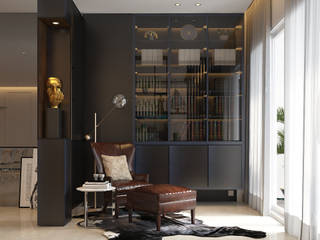 Pavilion Hilltop, Mont Kiara, Norm designhaus Norm designhaus Modern Study Room and Home Office