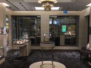 Bucherer Jewelry, DelightFULL DelightFULL Office spaces & stores Copper/Bronze/Brass Amber/Gold