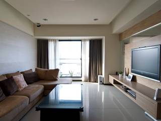 穿透, 禾佾空間設計 禾佾空間設計 Modern living room