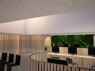 Sixth Form College, Bavian Design Ltd. Bavian Design Ltd. Рабочий кабинет в стиле модерн