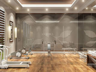 Modern Gym Interior Design, Algedra Interior Design Algedra Interior Design Gimnasios domésticos modernos