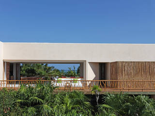 Diseño de casa vacacional en Tulum - Casa Ikal, ONCE ONCE ARQUITECTURA ONCE ONCE ARQUITECTURA Casas modernas