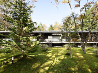 061軽井沢Hさんの家 atelier137 ARCHITECTURAL DESIGN OFFICE 別荘 タイル 灰色