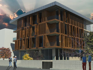 ACIBADEM DAMLA APT., ODA Omer Durdu Architects ODA Omer Durdu Architects Habitações multifamiliares Madeira Acabamento em madeira