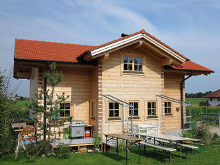Vierkantblockhaus als Wohnhaus oder Ferienhaus, Holzbau PERR GmbH Holzbau PERR GmbH