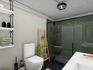 Banyo Tasarımı, arch-vis arch-vis Industrial style bathroom