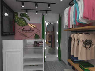 Cecilia Boutique , Naromi Design Naromi Design Skandinavische Bars & Clubs Holz Pink