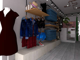 Cecilia Boutique , Naromi Design Naromi Design Commercial spaces Kayu Pink