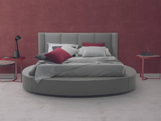 TI PORTO SULLA LUNA, Rimar srl Rimar srl Eclectic style bedroom Fake Leather Metallic/Silver