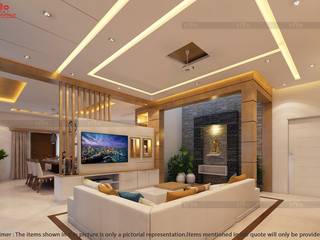Interior Designing Companies in Kerala, Creo Homes Pvt Ltd Creo Homes Pvt Ltd Livings de estilo asiáticos