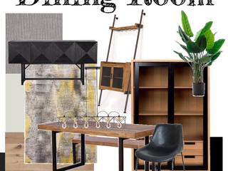 Living Room and Dining Room, WithEdge Interiors WithEdge Interiors Comedores de estilo mediterráneo