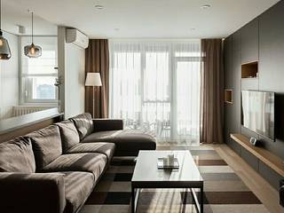 Квартира 72м, г.Таллин, Orel Andre Orel Andre 现代客厅設計點子、靈感 & 圖片