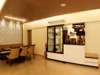 2bhk home interior @ MUMBAI, vikatt design build studio vikatt design build studio Living room Wood-Plastic Composite