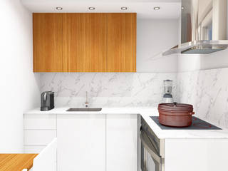 COZINHA , Eduardo Coelho Arquitecto Eduardo Coelho Arquitecto Small kitchens Ceramic