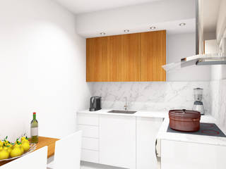 COZINHA , Eduardo Coelho Arquitecto Eduardo Coelho Arquitecto Small kitchens Ceramic