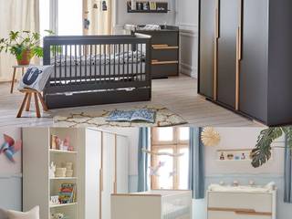Babyzimmer komplett 5-teilig Spring Set B, QMM TraumMoebel QMM TraumMoebel 嬰兒房 木頭 Wood effect