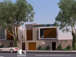 فيلا مودرن بالرياض, Tasamim Online تصاميم أونلاين Tasamim Online تصاميم أونلاين Villas