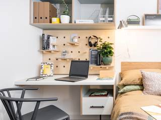 Student Living By WN Interiors, WN Interiors + WN Store WN Interiors + WN Store Moderne Arbeitszimmer Weiß