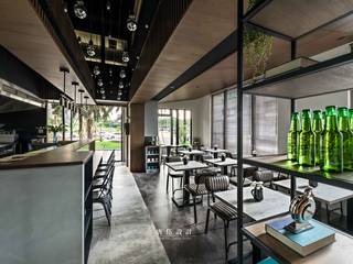 【新北林口‧ Le Ming 麵食精釀餐酒館】, 唐岱設計 唐岱設計 Commercial spaces Concrete