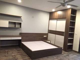 DỊCH VỤ THIẾT KẾ THI CÔNG CĂN HỘ NỘI THẤT 2 PHÒNG NGỦ TẠI HỒ CHÍ MINH, OKIA Furniture OKIA Furniture Lebih banyak kamar